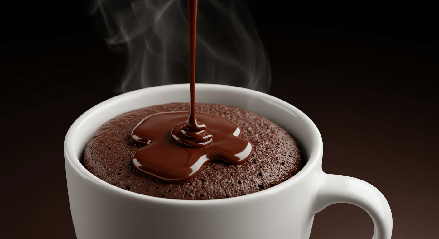 Bolo de Chocolate de Caneca: perfeito para uma porção individual