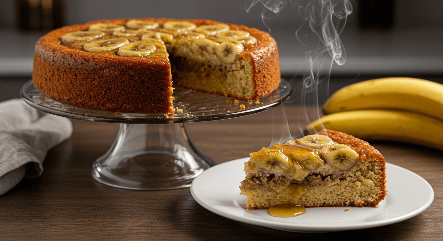 Bolo de Banana de Liquidificador: fofinho e fácil de fazer!