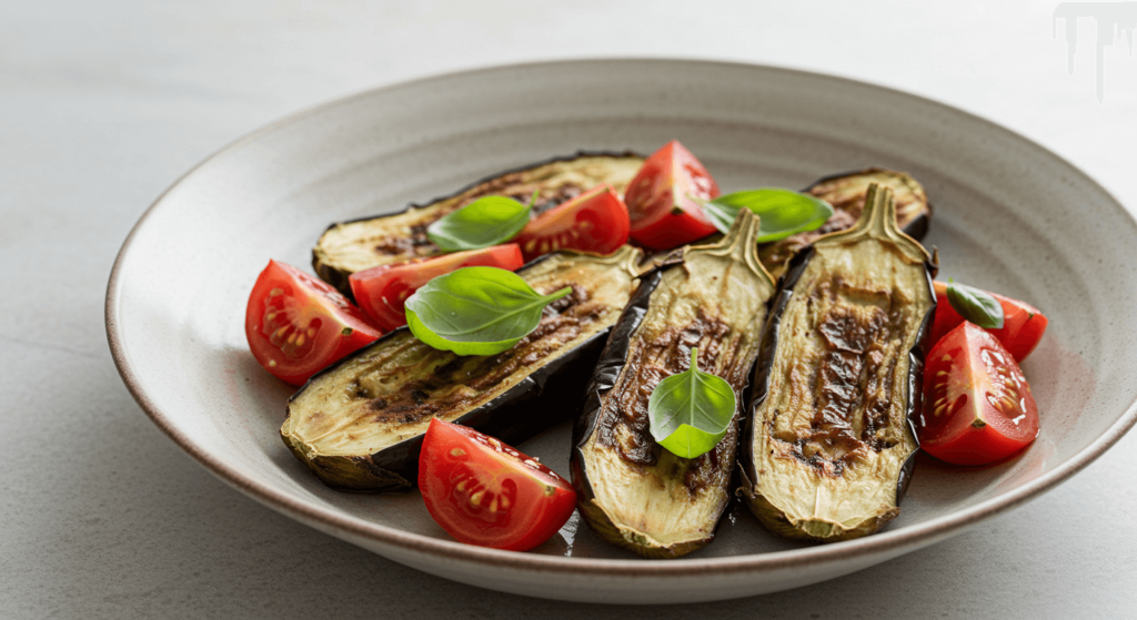Berinjela frita para Pasta alla Norma receita siciliana