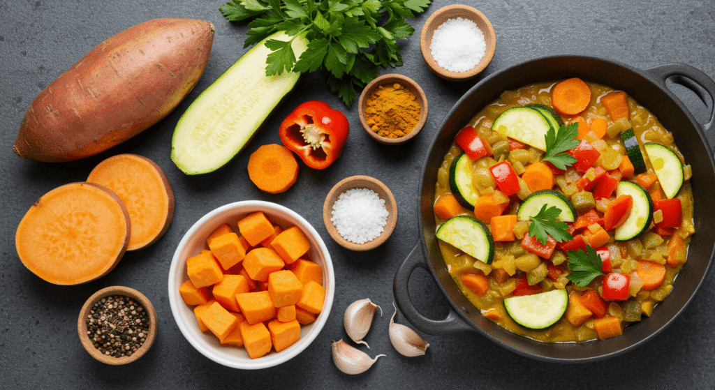 Curry de Legumes com Leite de Coco: Um Prato Vegetariano Rico em Sabor e Nutrientes